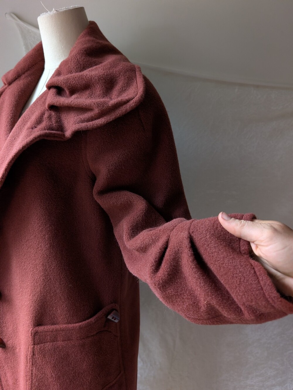 Luxury Peruvian Connection Fritzovia Wool Alpaca Soft Texture Large Collar - Picture 8 of 14